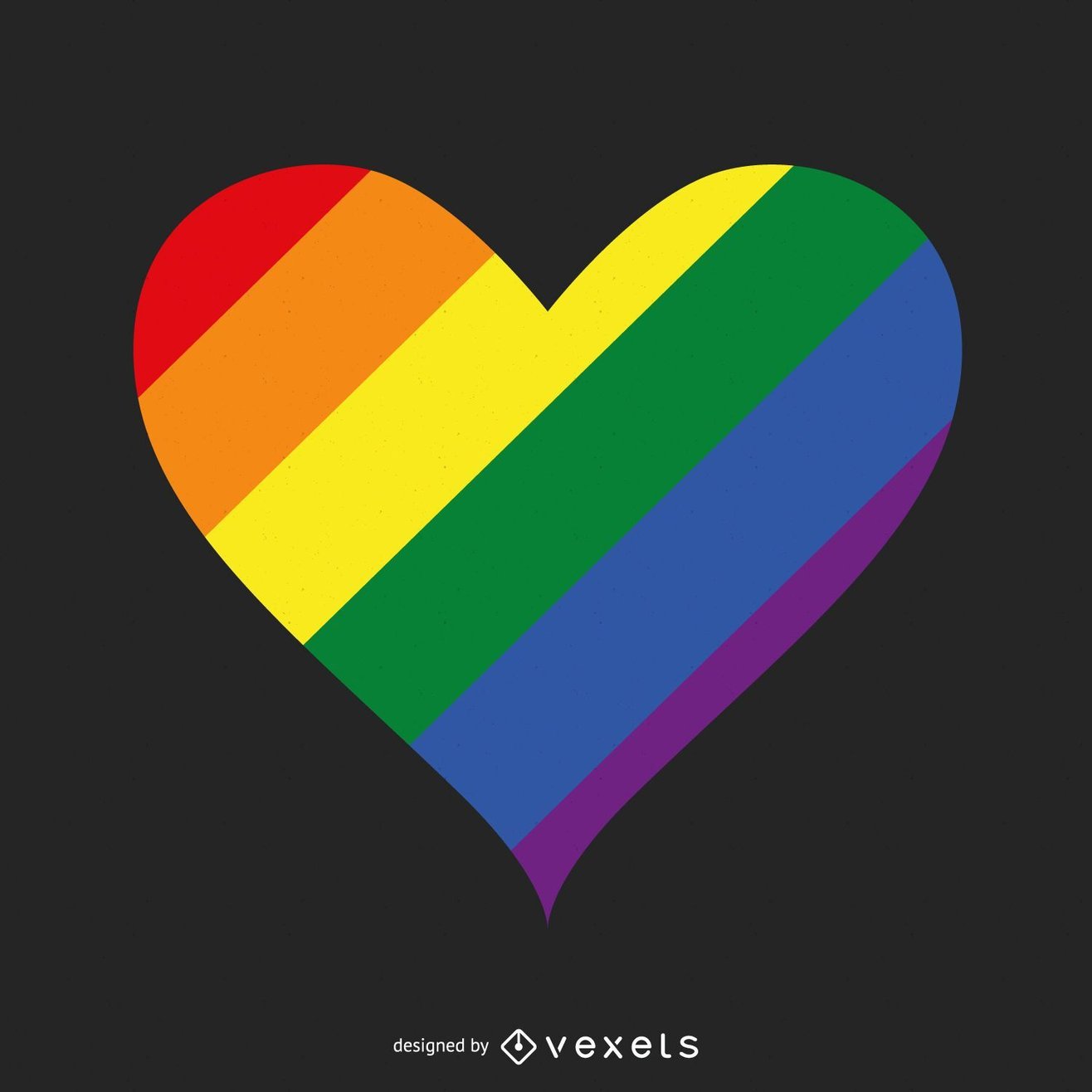 -lgbt-pride-heart-logo-template -lgbt-pride-heart-logo-template